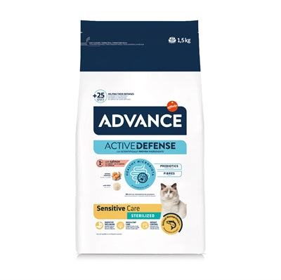 Advance Sterilized Sensitive Lachs Katzentrockenfutter Zusammensetzung