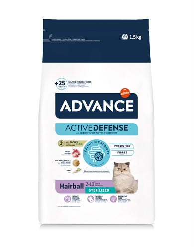 Advance Sterilized Hairball Trockenfutter Katze Zusammensetzung und Fütterungsempfehlung