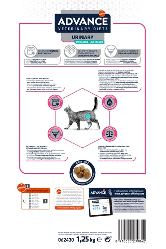 Advance Veterinary Diet Katzenurin Sterilisiert Weniger Kalorien