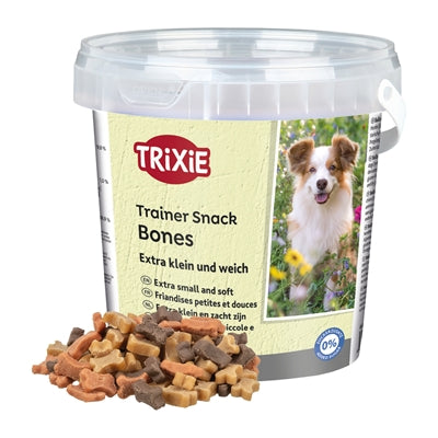 Trixie Trainer Snack Miniknochen weiche Belohnungshappen für Hunde Frontansicht