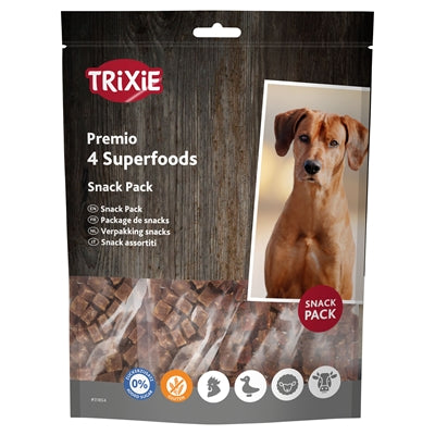 Trixie Premio Superfoods Hundesnack Huhn Ente Rind Lamm Frontansicht