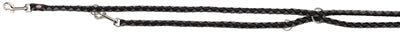 Trixie Cavo Hundeleine einstellbar in Schwarz-Grau aus robustem Nylon