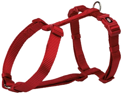 Trixie Premium H-Geschirr rot, Nahaufnahme der gepolsterten Brustpartie