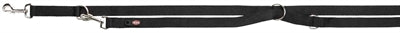 Trixie Hundeleine Premium schwarz, Detailansicht der Verstellringe