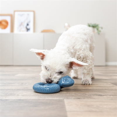 Trixie TPR Snack-Schlauch Hundespielzeug, Verpackung mit Produktbeschreibung