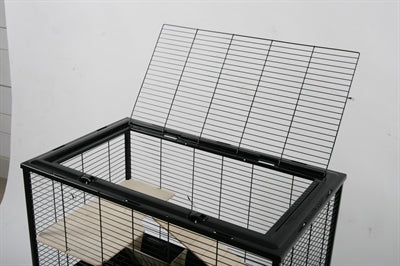 Zolux Hamsterkäfig Neo Muki, Rückansicht mit Belüftungsgitter