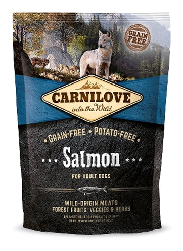 Carnilove Adult Hundefutter Lachs, Nahaufnahme der Futterkroketten