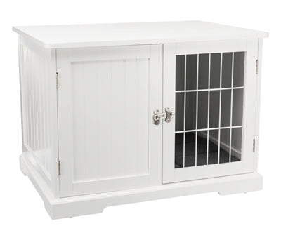 Hundebox Trixie Home Kennel weiß Drahtkiste Seitenansicht