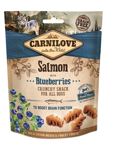 Carnilove knuspriger Hundesnack Lachs und Heidelbeere getreidefrei