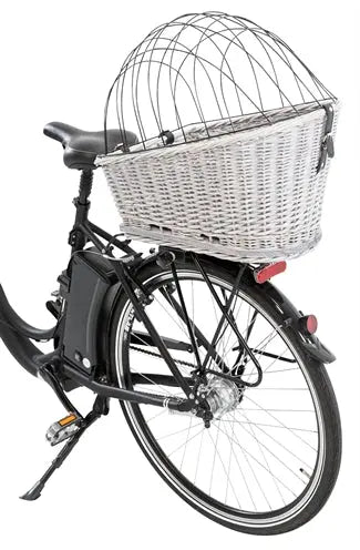Trixie Fahrradkorb Gepäckträger Mit Gitter Grau