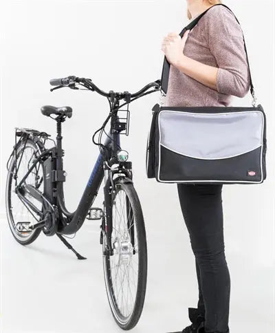 Trixie Fahrradkorb Für Lenker Nylon Schwarz/Grau