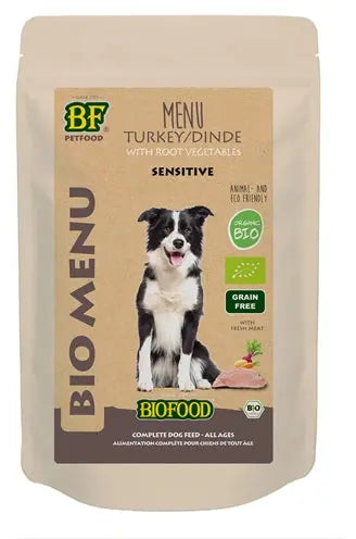 Bf Petfood Bio-Hunde-Menübeutel Truthahn