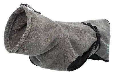 Trixie Bademantel Hund Frottee Grau