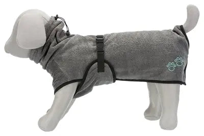 Trixie Bademantel Hund Frottee Grau