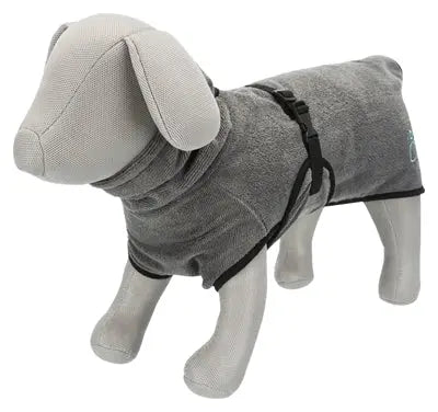 Trixie Bademantel Hund Frottee Grau
