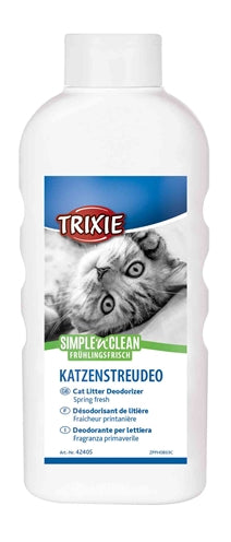 Trixie Simple'n'Clean Katzenstreu-Deo Frühlingsfrisch – desodorierendes Streupulver
