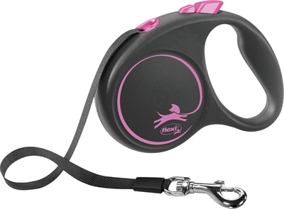 Flexi Design Rollleine Rosa – Hund spaziert an stilvoller Leine