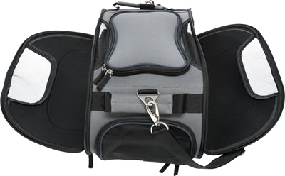 Trixie Dog Bag Wings Grau Blau – zusammengefaltet kompakt