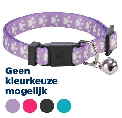 Trixie Katzenhalsband mit Pfotendruck elastisch – sortierte Farben Übersicht