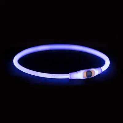 Trixie Leuchtkragen Usb Blitzlicht Wiederaufladbar Tpu Blau