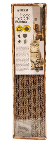 Croci Homedecor Kratzbrett Holzoptik braun – dekorativ für Katzen