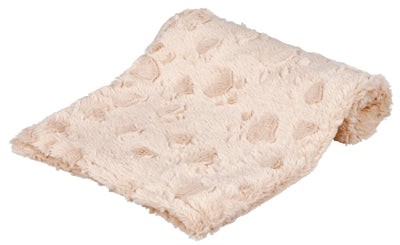 Trixie Hundedecke aus kuscheligem Fleece in Beige – weiche Liegedecke