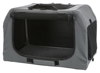 Trixie Soft Kennel Hundebox grau – Verpackung und Produktdetails