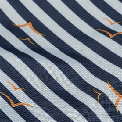 Wasserdichter Trixie Regenmantel Husum Blau – Nahaufnahme Material und Nähte
