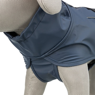 Trixie Hunde-Mackintosh Husum Be Nordic Blau – Draufsicht zusammengelegt
