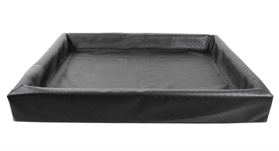 Bia Bed Original quadratisches Hundebett in Schwarz – robuster Schlafplatz
