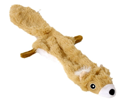Fofos Plüsch-Eichhörnchen Hundespielzeug – Weiches Kuscheltier mit Quietscher für Hunde