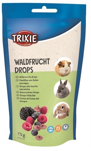 Trixie Nager-Drops Waldfrucht – Leckere Belohnungssnacks für Kaninchen und Nager