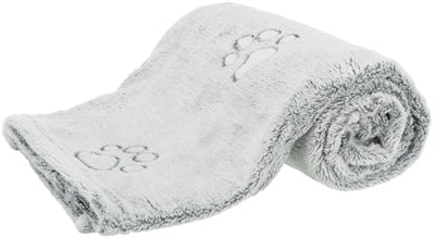Trixie Nando Hundedecke Softfleece Hellgrau – Weiche Kuscheldecke für Hunde und Katzen