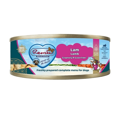 Renske Frischfleisch Lamm getreidefrei Hundefutter – Natürliches Nassfutter mit frischem Lammfleisch
