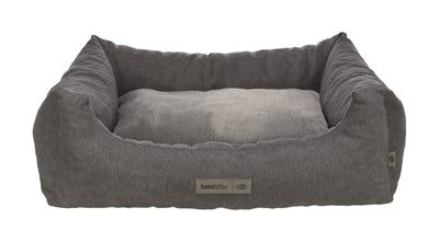 Trixie Liano Hundekorb Grau – Bequemes Hundebett mit erhöhtem Rand