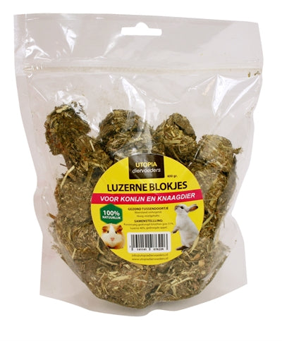 Utopia Alfalfa-Würfel – Natürliches Raufutter für Kaninchen und Nager