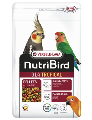 NutriBird G14 Tropisches Erhaltungsfutter – Premium-Pellets für tropische Vögel