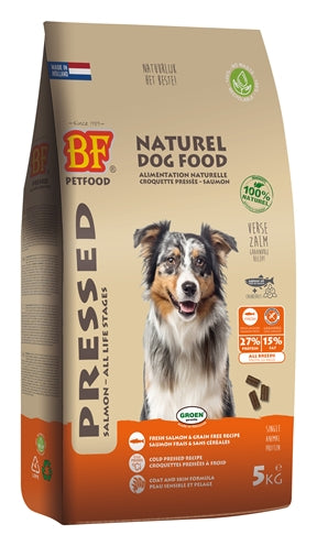BF Petfood Gepresstes Lachsfutter Getreidefrei – Kaltgepresstes Hundefutter mit Lachs