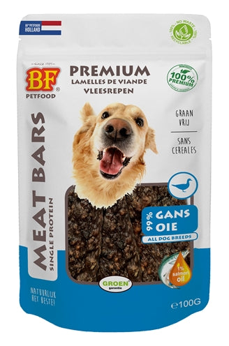 BF Petfood Fleischriegel Gans – Getrocknete Gänsefleischstreifen als Hundesnack