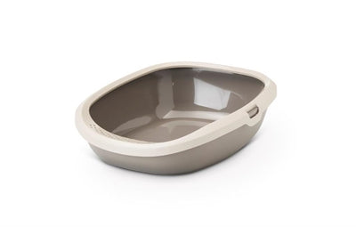 Savic Happy Planet Gizmo Katzentoilette mit Rand Mocca Warm Grey – Nachhaltig