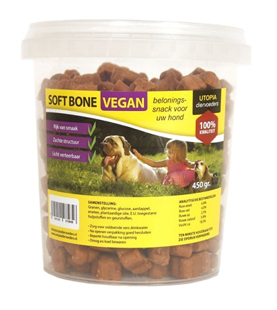 Utopia Weiche Knochen Vegan Hundesnack – Pflanzliche Leckerlis für allergische Hunde