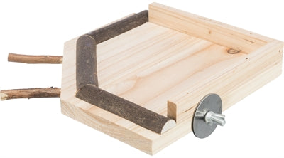 Trixie Leiter mit Sitzstangen Holz Natur – Kletterleiter für Vögel und Sittiche