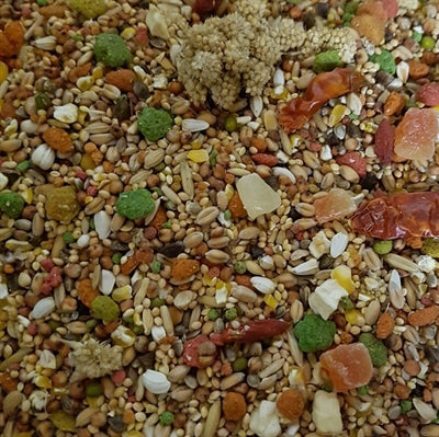 Hareco Rosé Select Vogelfutter ohne Pellets für Papageien und Sittiche
