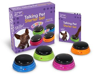 Hunger For Words Talking Pet Starter Set – Kommunikationsknöpfe für Hunde zum Sprechen lernen