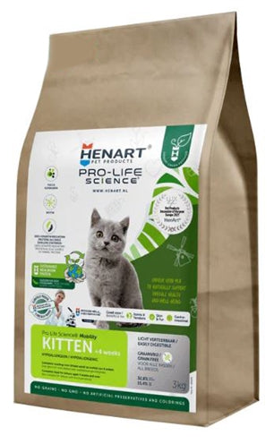 Henart Insect Cat Junior mit Eierschalenmembran – Hypoallergenes Kittenfutter mit Insektenprotein
