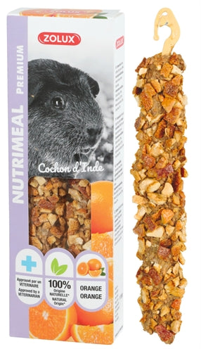 Zolux Nutrimeal Stick Meerschweinchen Orange – Vitamin-C-reicher Snack für Meerschweinchen