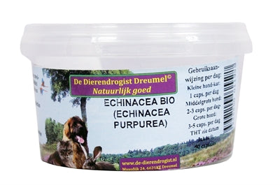 Dierendrogist Echinacea Bio-Kapseln – Pflanzliche Immunstärkung für Hunde und Katzen