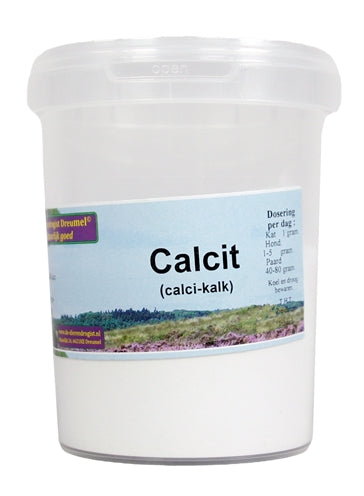 Dierendrogist Calcit Calciumcitrat – Kalzium-Nahrungsergänzung für Hunde und Katzen