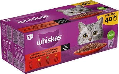 Whiskas Mehrwegbeutel Erwachsene Classic Selection Fleisch In Sauce