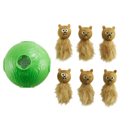 Nina Ottosson Snuffle N Treat Ball in Grün – Schnüffelball-Spielzeug für Hunde
